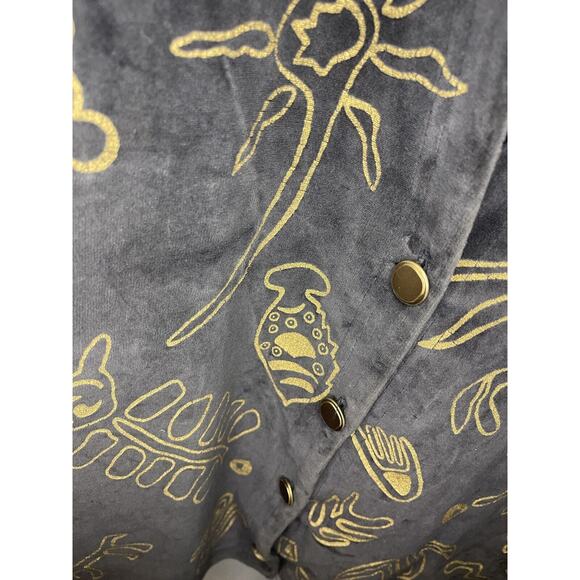 Susan Costello Art To Wear Cardigan Lagenlook L VTG USA Wearable Art Of Life - Picture 7 of 8